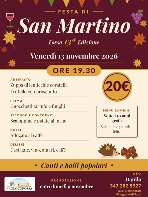Locandina di Festa di San Martino