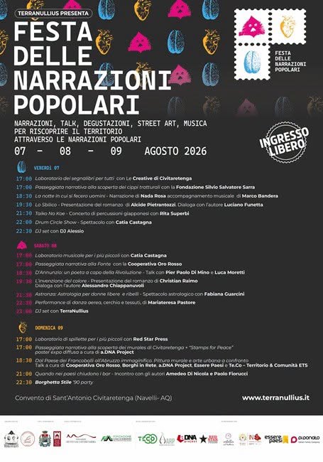 Locandina di Festa delle Narrazioni Popolari