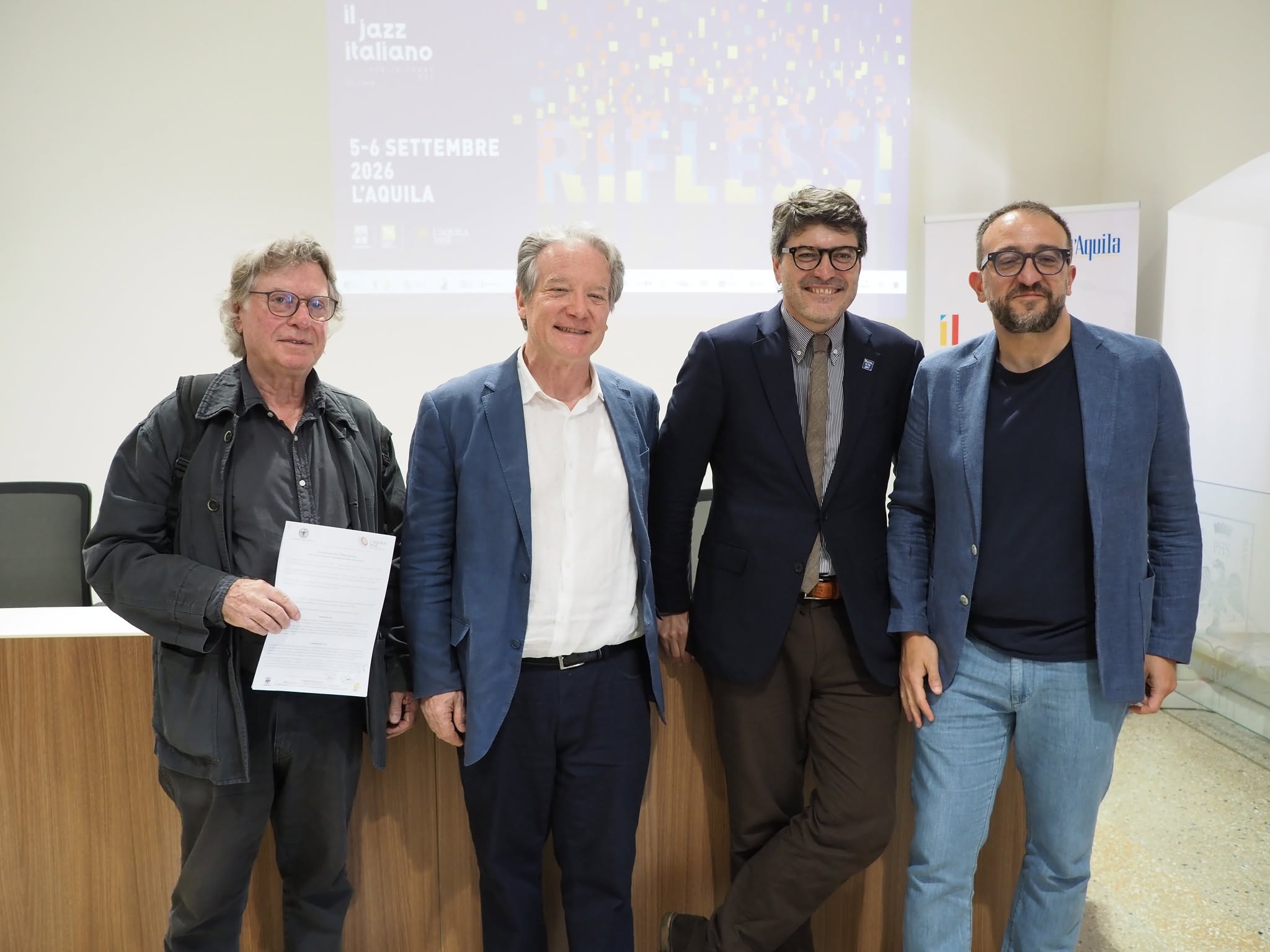 Locandina di Il jazz italiano per le terre del sisma - Riflessi