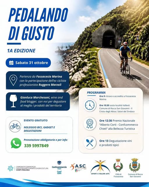 Locandina di Pedalando di Gusto - 1a Edizione